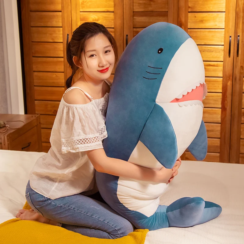 120cm Giant Shark Plush Toy Soft Stuffed Speelgoed Animal Reading Pillow for Birthday Gifts Cushion Doll Gift For Children
120cm Giant Shark Plush Toy Soft Stuffed Speelgoed Animal Reading Pillow for Birthday Gifts Cushion Doll Gift For Children