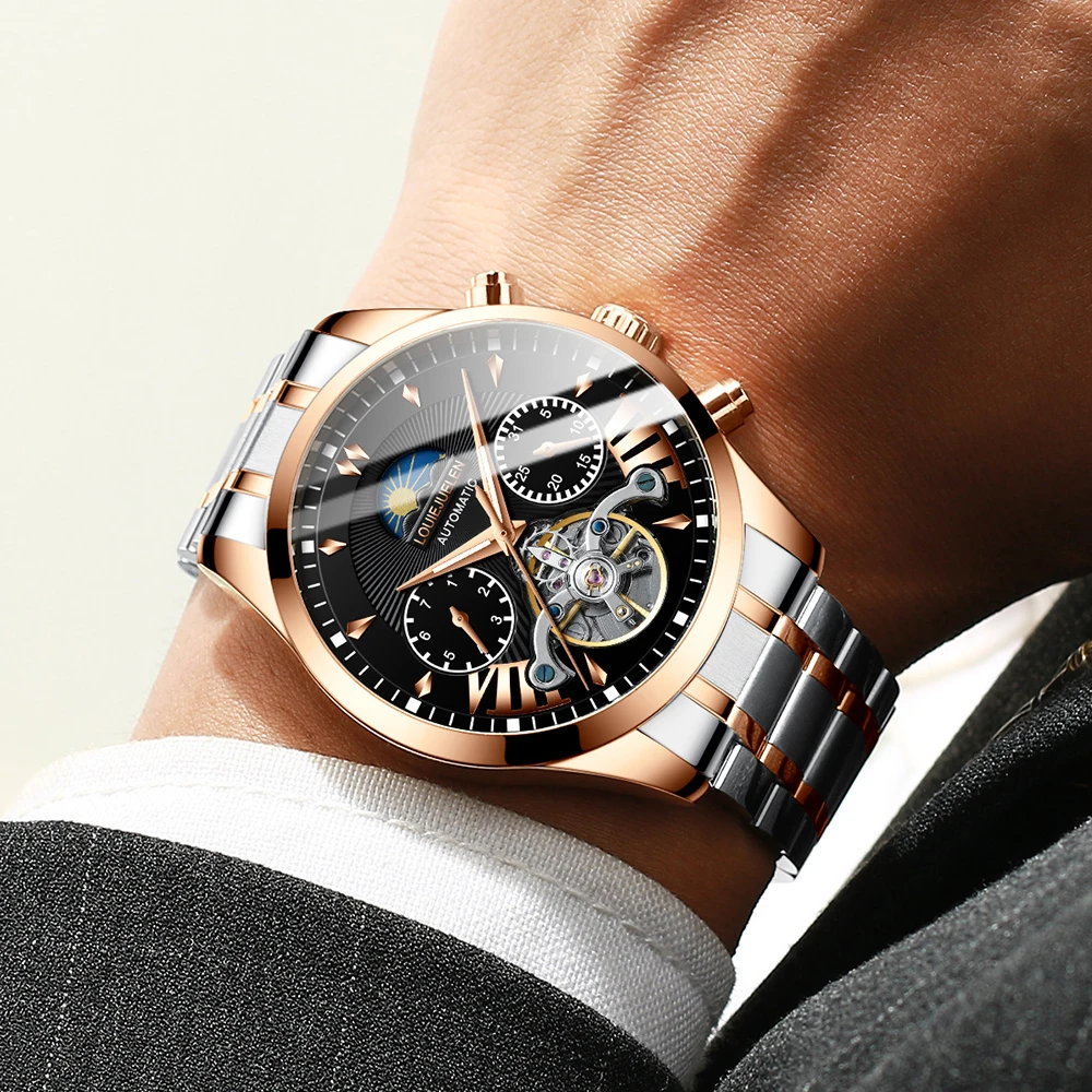 2021 New Men Watches Luxury Automatic Watch Luminous Waterproof Stainless Steel Business Mechanical Wristwatch Relojes Hombre
2021 New Men Watches Luxury Automatic Watch Luminous Waterproof Stainless Steel Business Mechanical Wristwatch Relojes Hombre