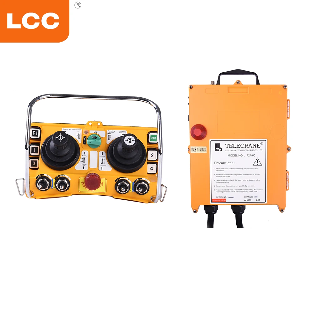 F24-60 LCC manufacturer industrial joystick wireless crane radio remote control for Tower crane
F24-60 LCC manufacturer industrial joystick wireless crane radio remote control for Tower crane