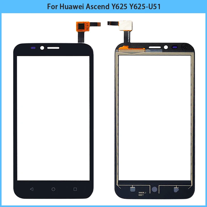 

New Y625 TouchScreen For Huawei Ascend Y625 Y625-U51 5'' Touch Screen Panel Sensor Digitizer Front Glass Lens Replacement