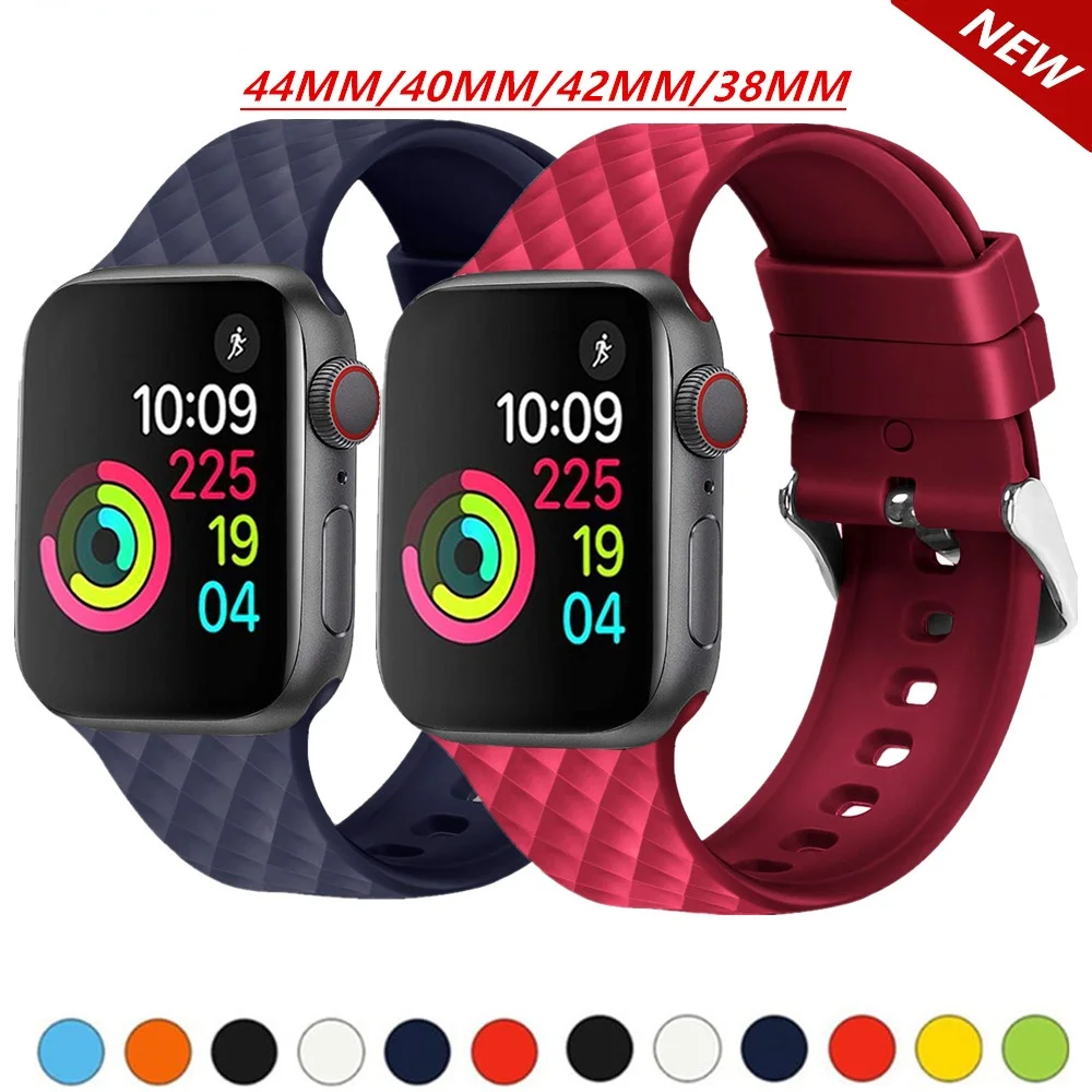 Silicone Strap For Apple watch band 44mm 40mm iwatch band 42mm 38mm watchband bracelet Apple watch band 5 4 3 se 6
Silicone Strap For Apple watch band 44mm 40mm iwatch band 42mm 38mm watchband bracelet Apple watch band 5 4 3 se 6