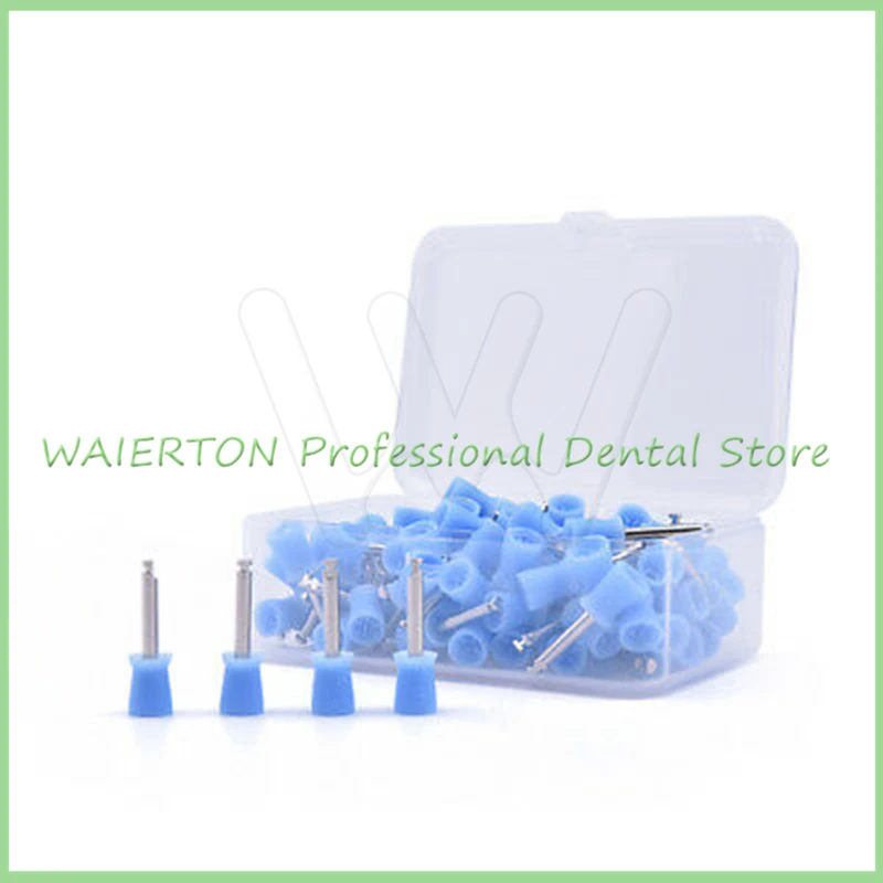100 pcs/box Dental Prophy Cup Rubber Polish Brush Tooth Polishing Latch Blue
100 pcs/box Dental Prophy Cup Rubber Polish Brush Tooth Polishing Latch Blue