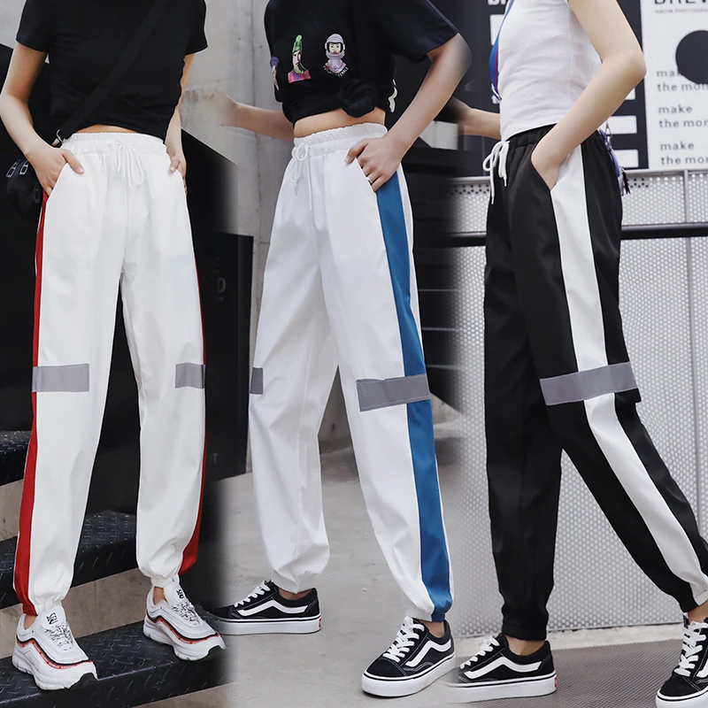 Pants Women Ankle-Length Trousers All-match Korean Style Harajuku Womens High Waist Patchwork Drawstring Trousers Leisure Daily
Pants Women Ankle-Length Trousers All-match Korean Style Harajuku Womens High Waist Patchwork Drawstring Trousers Leisure Daily