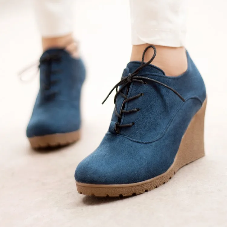 Akexiya 2021 Autumn Wedges Boots Fashion Flock Women's Platform Wedges Ankle Boots Lace Up High Heels Wedges Shoes For Wome 39n
Akexiya 2021 Autumn Wedges Boots Fashion Flock Women's Platform Wedges Ankle Boots Lace Up High Heels Wedges Shoes For Wome 39n