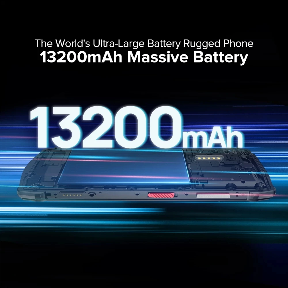 Смартфон Ulefone Power Armor 13 защищенный 13200 дюйма 8 + 6 81 ГБ Android 11 256 МП NFC |