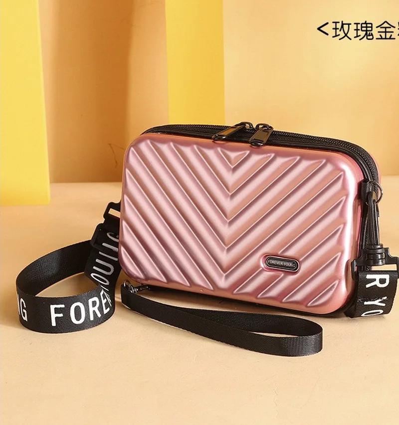 New PC Hard Shell Aviation Overnight Bag Personality Single Shoulder Diagonal Small Square Bag Tide Handbag Travel Messenger Bag
New PC Hard Shell Aviation Overnight Bag Personality Single Shoulder Diagonal Small Square Bag Tide Handbag Travel Messenger Bag