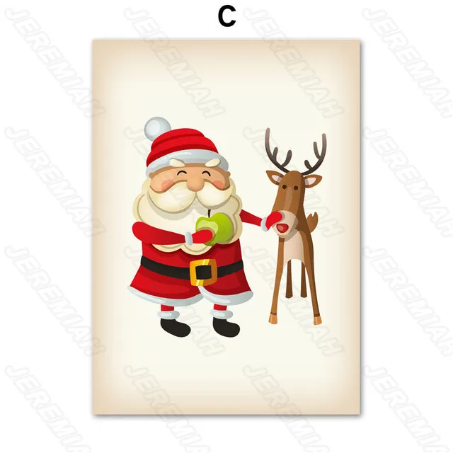 Modern Cartoon Santa Claus Poster Nordic Style Frameless Waterproof Ink Printing Painting Living Room Bedroom Wall Stickers
Modern Cartoon Santa Claus Poster Nordic Style Frameless Waterproof Ink Printing Painting Living Room Bedroom Wall Stickers