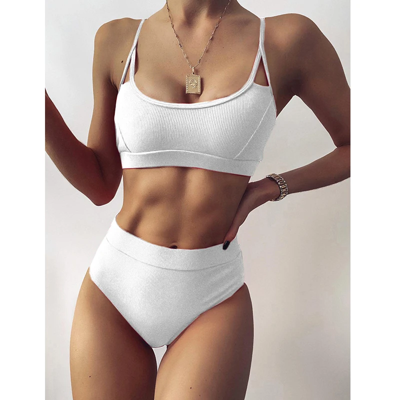 High Waist Bikinis Ribbed Women's Swimsuit 2021 Swimwear Women Cut Out Bathing Suits Push Up Biquini Black Bikinis Set
High Waist Bikinis Ribbed Women's Swimsuit 2021 Swimwear Women Cut Out Bathing Suits Push Up Biquini Black Bikinis Set