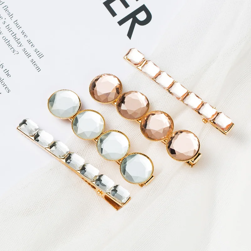 2pcs/Set New Luxury Women Shine Round Rectangle Crystal Barrettes Hair Clips Holder Headband Hairpins Fashion Hair Accessories
2pcs/Set New Luxury Women Shine Round Rectangle Crystal Barrettes Hair Clips Holder Headband Hairpins Fashion Hair Accessories