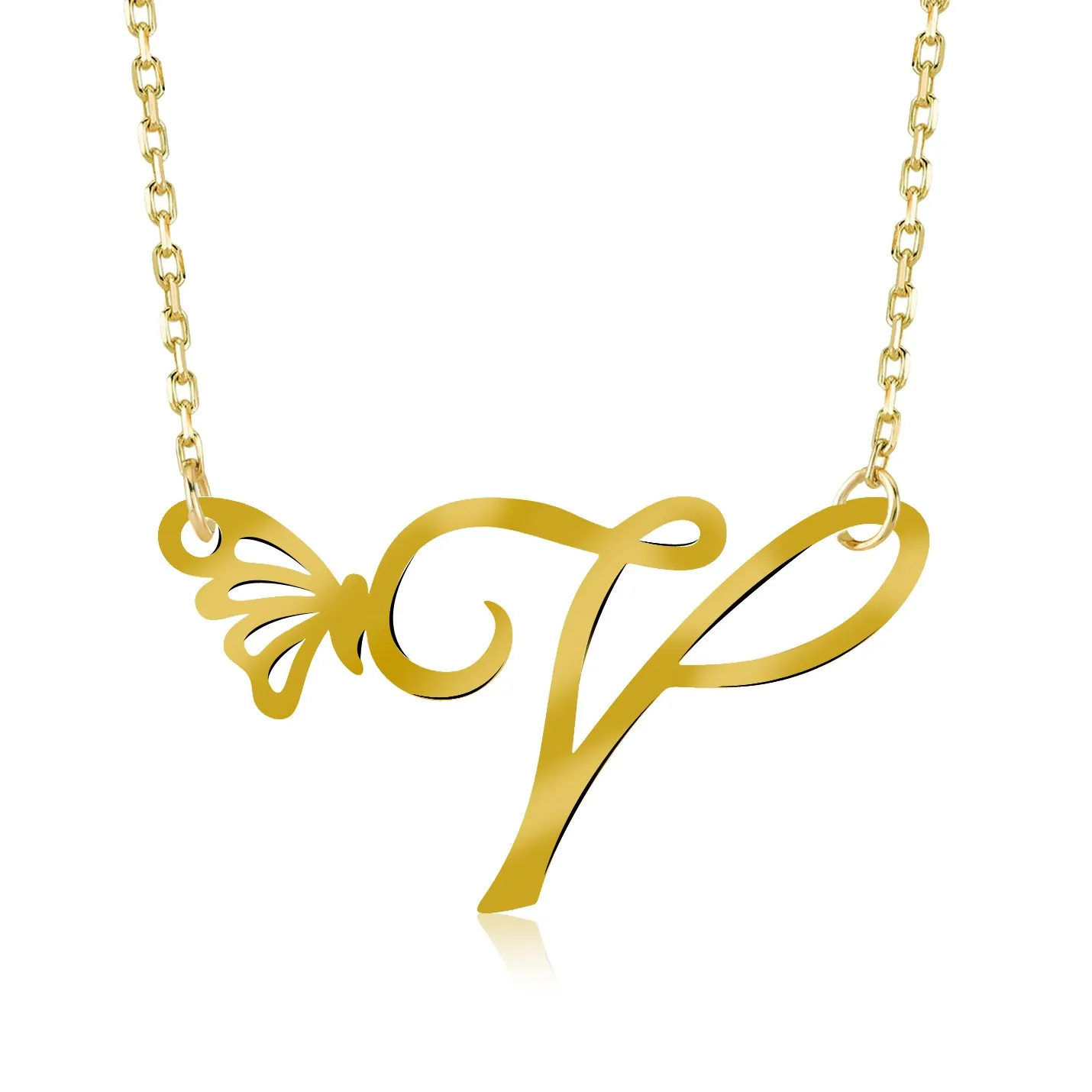 VAOOV 925 Sterling Silver Gold Plated Butterfly V Letter Women 'S Fashion Necklace
VAOOV 925 Sterling Silver Gold Plated Butterfly V Letter Women 'S Fashion Necklace