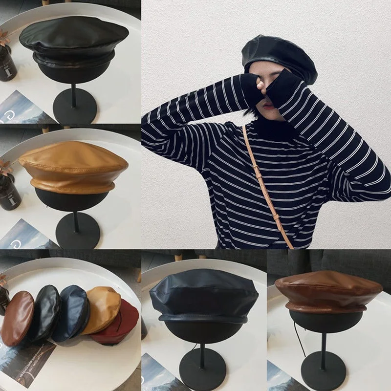 Винтажная Женская однотонная Шапка-берет из искусственной кожи, теплая шапка во французском стиле, зимняя Лыжная шапка, Женская универсаль...
Винтажная Женская однотонная Шапка-берет из искусственной кожи, теплая шапка во французском стиле, зимняя Лыжная шапка, Женская универсаль...