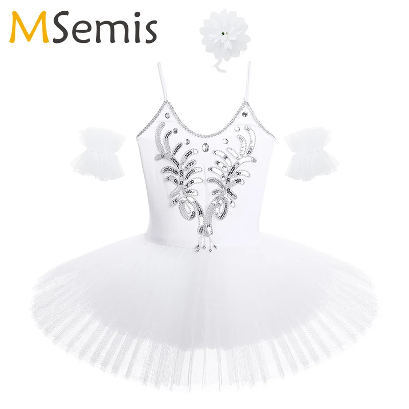 Kids Girls Tutu Dress ballet dancewear Rhinestone Sequins Beads Ballet Leotard Swan Dance Costume with Arm Sleeves Hair Clip
Kids Girls Tutu Dress ballet dancewear Rhinestone Sequins Beads Ballet Leotard Swan Dance Costume with Arm Sleeves Hair Clip