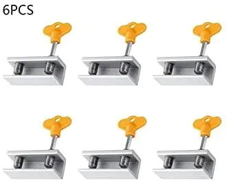 6 Sets Adjustable Sliding Window Stopper Aluminum Alloy Double Hole Window Locks with Key for Sliding Baby Windows Safety Lock
6 Sets Adjustable Sliding Window Stopper Aluminum Alloy Double Hole Window Locks with Key for Sliding Baby Windows Safety Lock