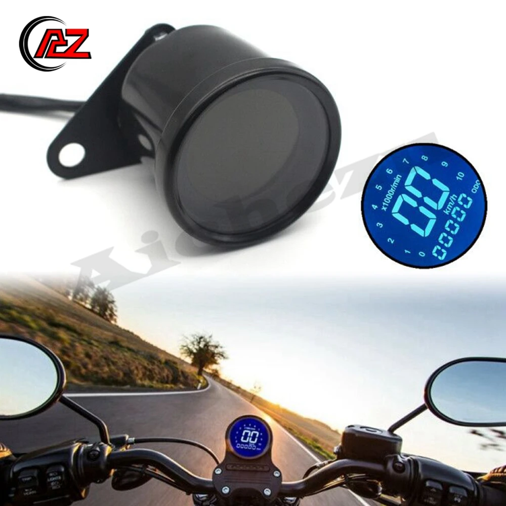 Universal Motorcycle Speedometer Retro LCD Digital Odometer Cafe Racer Tachometer indicator Scooter ATV Meter for 12V Motorbike
Universal Motorcycle Speedometer Retro LCD Digital Odometer Cafe Racer Tachometer indicator Scooter ATV Meter for 12V Motorbike