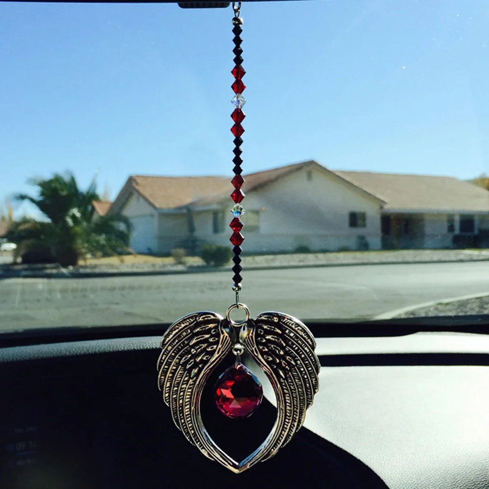 1PCS Crystal Suncatcher Angel Wings Pendant Hanging Crystal Ball Guardian Angel Prism Window Ornament Home Garden Decoration
1PCS Crystal Suncatcher Angel Wings Pendant Hanging Crystal Ball Guardian Angel Prism Window Ornament Home Garden Decoration