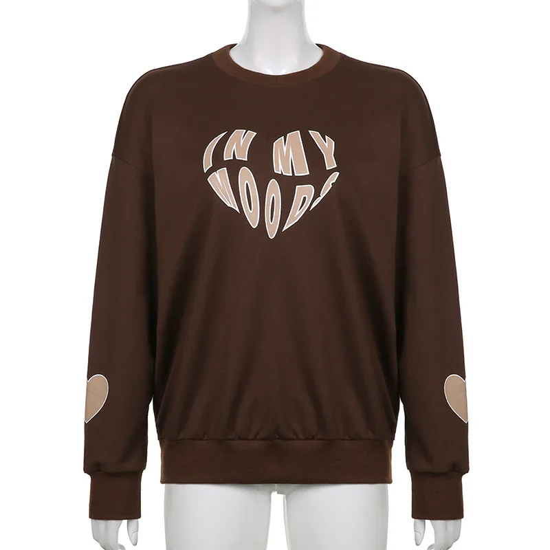 Y2K Oversized Hoodie Women 2021 Letter Heart Printed Fashion Sweatshirt Crewneck Long Sleeve Casual Pullovers Autumn Pullovers
Y2K Oversized Hoodie Women 2021 Letter Heart Printed Fashion Sweatshirt Crewneck Long Sleeve Casual Pullovers Autumn Pullovers