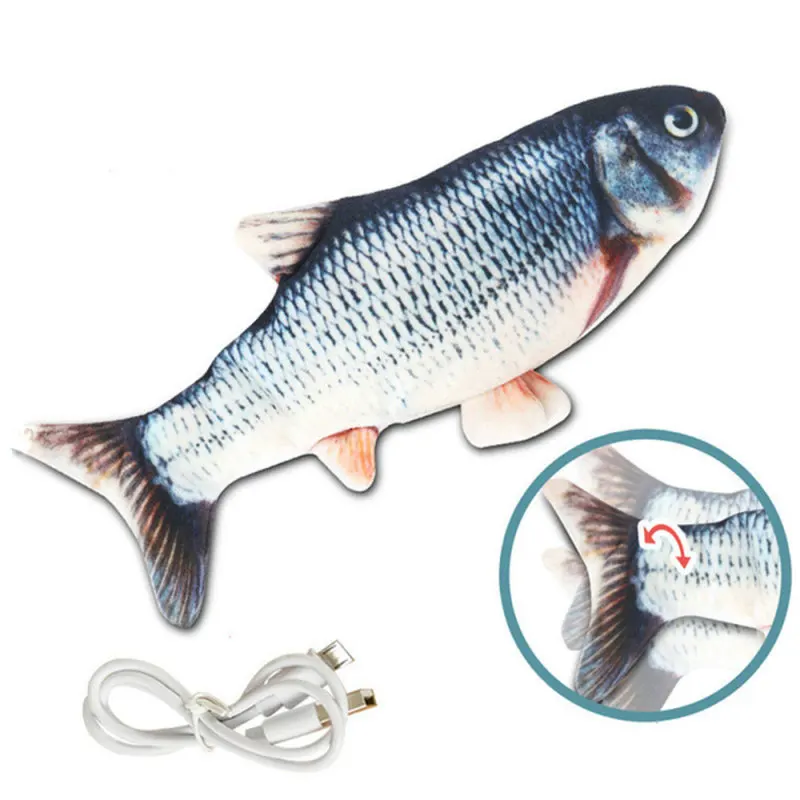 30CM Cat Toy Fish USB Electric Charging Simulation Dancing Jumping Moving Floppy Fish Cat Toy For Cats Toys Interactive Hotsale
30CM Cat Toy Fish USB Electric Charging Simulation Dancing Jumping Moving Floppy Fish Cat Toy For Cats Toys Interactive Hotsale