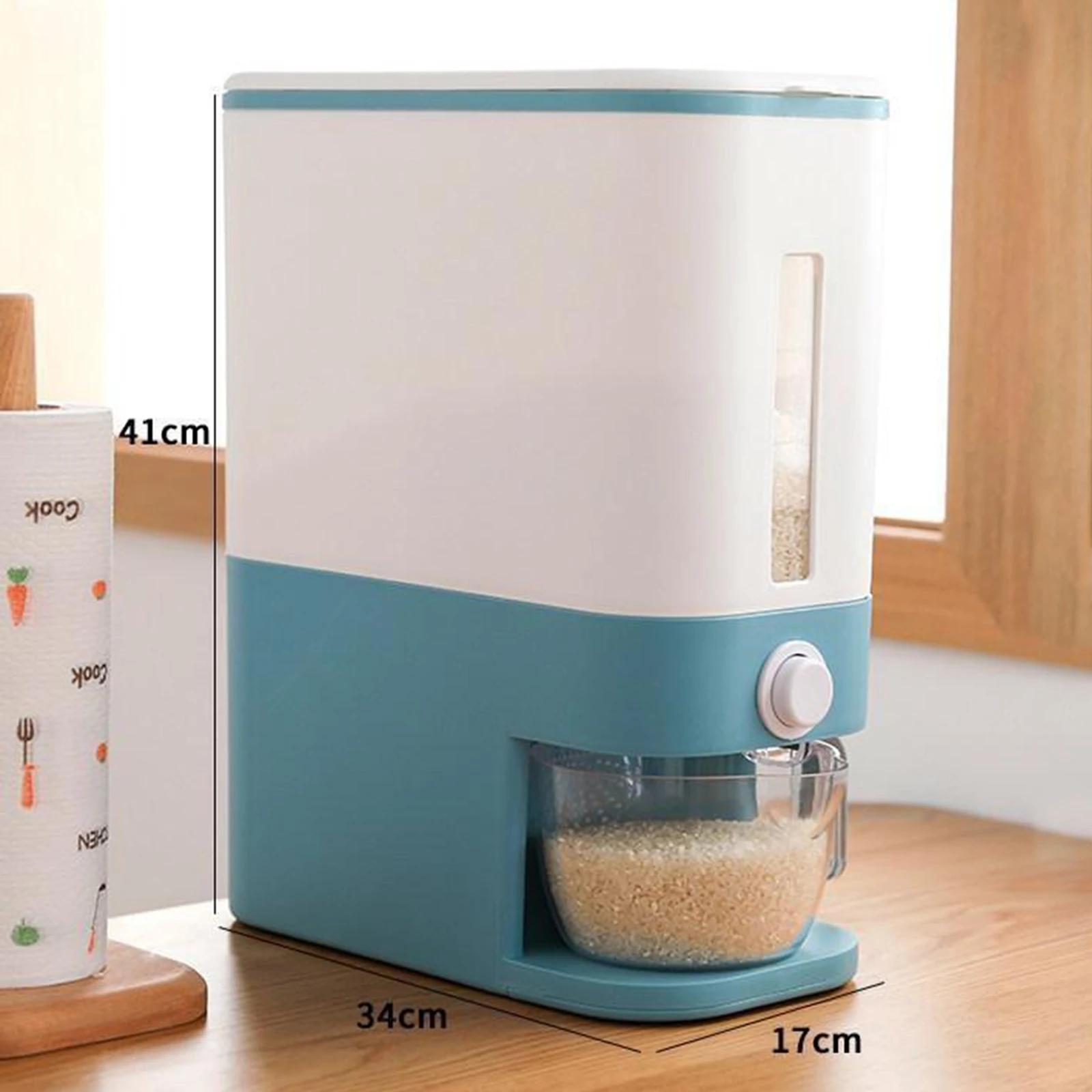 12KG Automatic Plastic Cereal Dispenser Storage Box Food Grain Container Storage Bin Rice with Measuring Cup Kitchen Tool
12KG Automatic Plastic Cereal Dispenser Storage Box Food Grain Container Storage Bin Rice with Measuring Cup Kitchen Tool