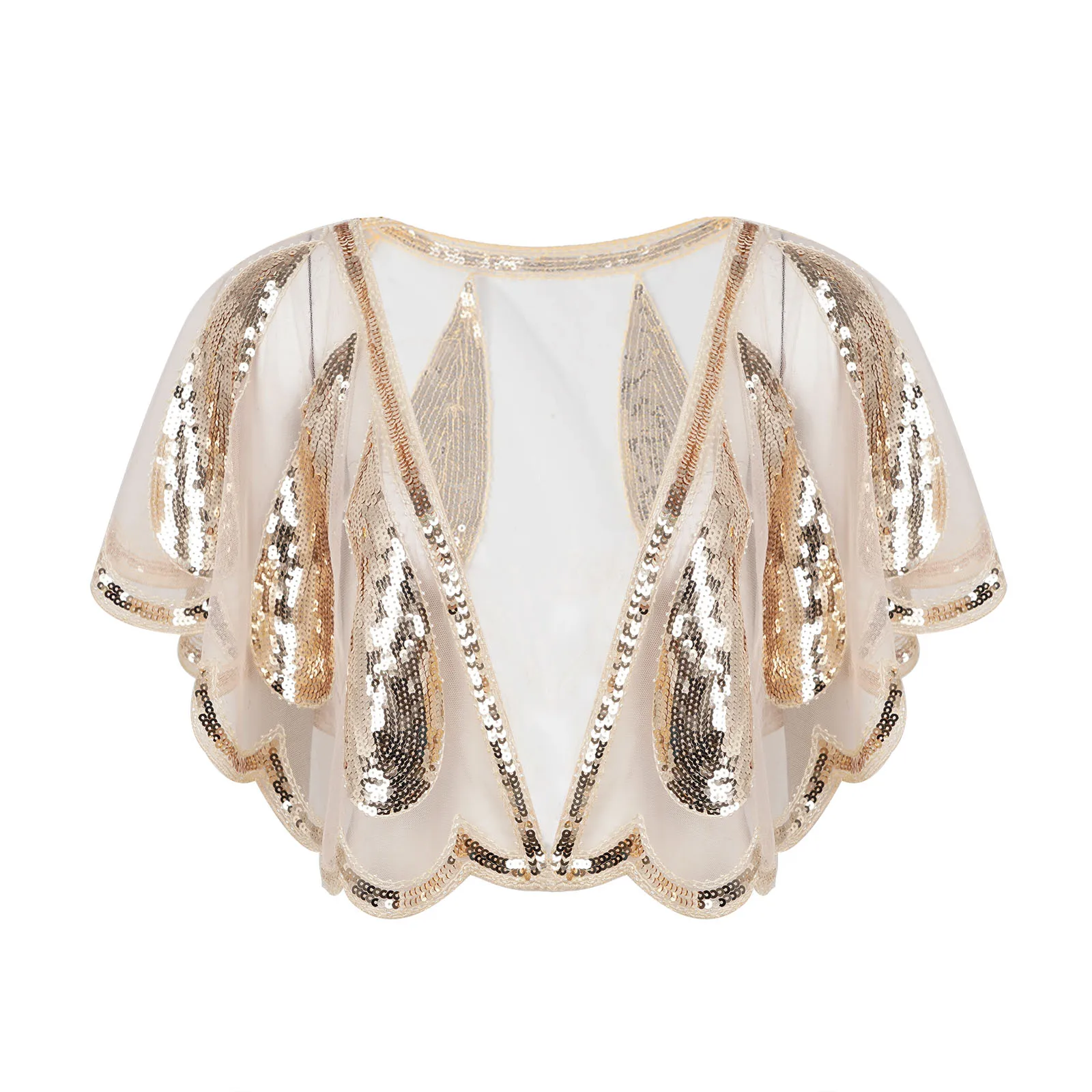 Women's Glittering 1920s Shawl Sequin Beaded Wedding Cape Bolero Evening Wrap Sexy Ladies Cocktail Dresses Covers Up Bridal Wrap
Women's Glittering 1920s Shawl Sequin Beaded Wedding Cape Bolero Evening Wrap Sexy Ladies Cocktail Dresses Covers Up Bridal Wrap