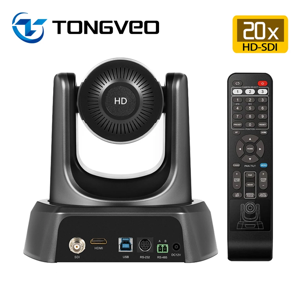 Tongveo NV20A HD 1080p PTZ-камера для конференц-связи с 20-кратным увеличением, USB-камера для конференц-связи, HDMI и SDI-выход одновременно
Tongveo NV20A HD 1080p PTZ-камера для конференц-связи с 20-кратным увеличением, USB-камера для конференц-связи, HDMI и SDI-выход одновременно