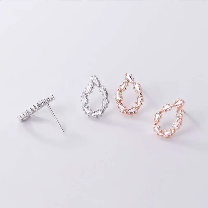 INZATT Real 925 Sterling Silver Zircon WaterDrop Stud Earrings For Fashion Woman Party Fine Jewelry Cute Accessories Gift 
INZATT Real 925 Sterling Silver Zircon WaterDrop Stud Earrings For Fashion Woman Party Fine Jewelry Cute Accessories Gift