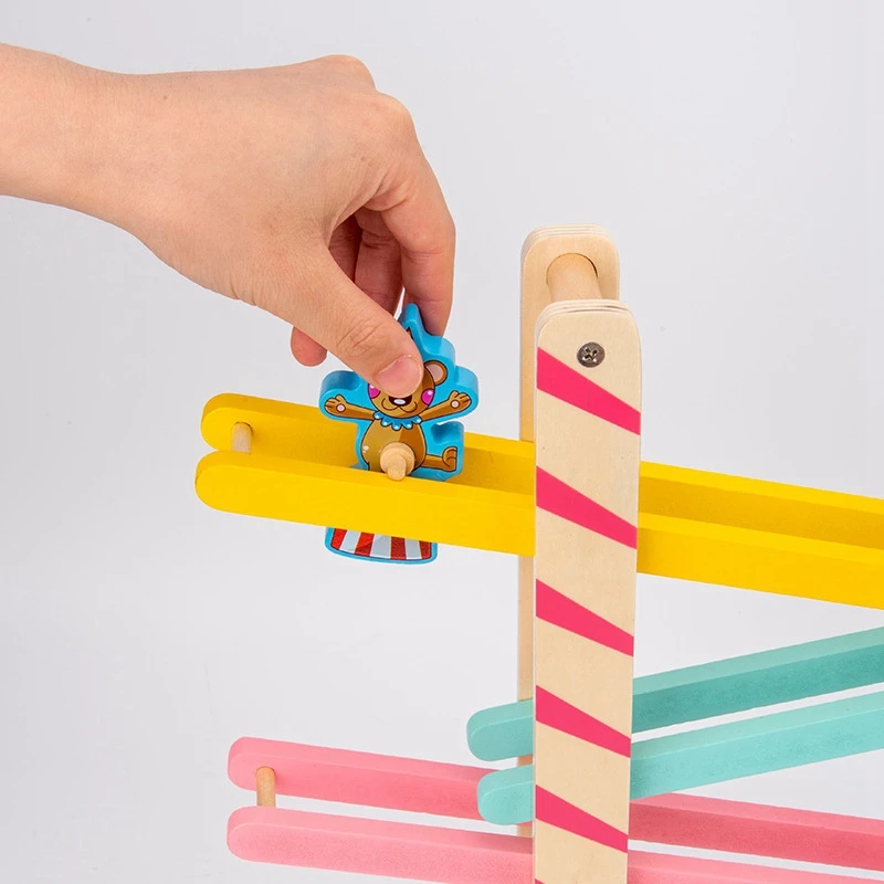 Kids Wooden 4-Layer Race Track Pulley Toy Rolling Animals Gliding Rail Toys for Baby Education Toys
Kids Wooden 4-Layer Race Track Pulley Toy Rolling Animals Gliding Rail Toys for Baby Education Toys