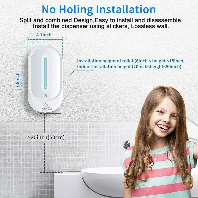 Smart Non-Contact Automatic Hand Sanitizer Dispenser Wall-Mounted Soap Dispenser For 350ml Gel/Liquid Soap Dispenser Clean Tool
Smart Non-Contact Automatic Hand Sanitizer Dispenser Wall-Mounted Soap Dispenser For 350ml Gel/Liquid Soap Dispenser Clean Tool