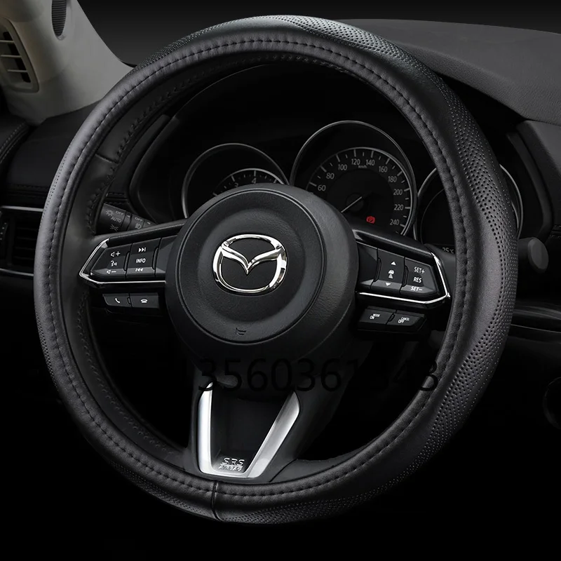 Suitable for Mazda 3/5/6 Atez Angsai cx-30 CX 5 CX-4 CX-7 leather steering wheel cover car grip cover
Suitable for Mazda 3/5/6 Atez Angsai cx-30 CX 5 CX-4 CX-7 leather steering wheel cover car grip cover