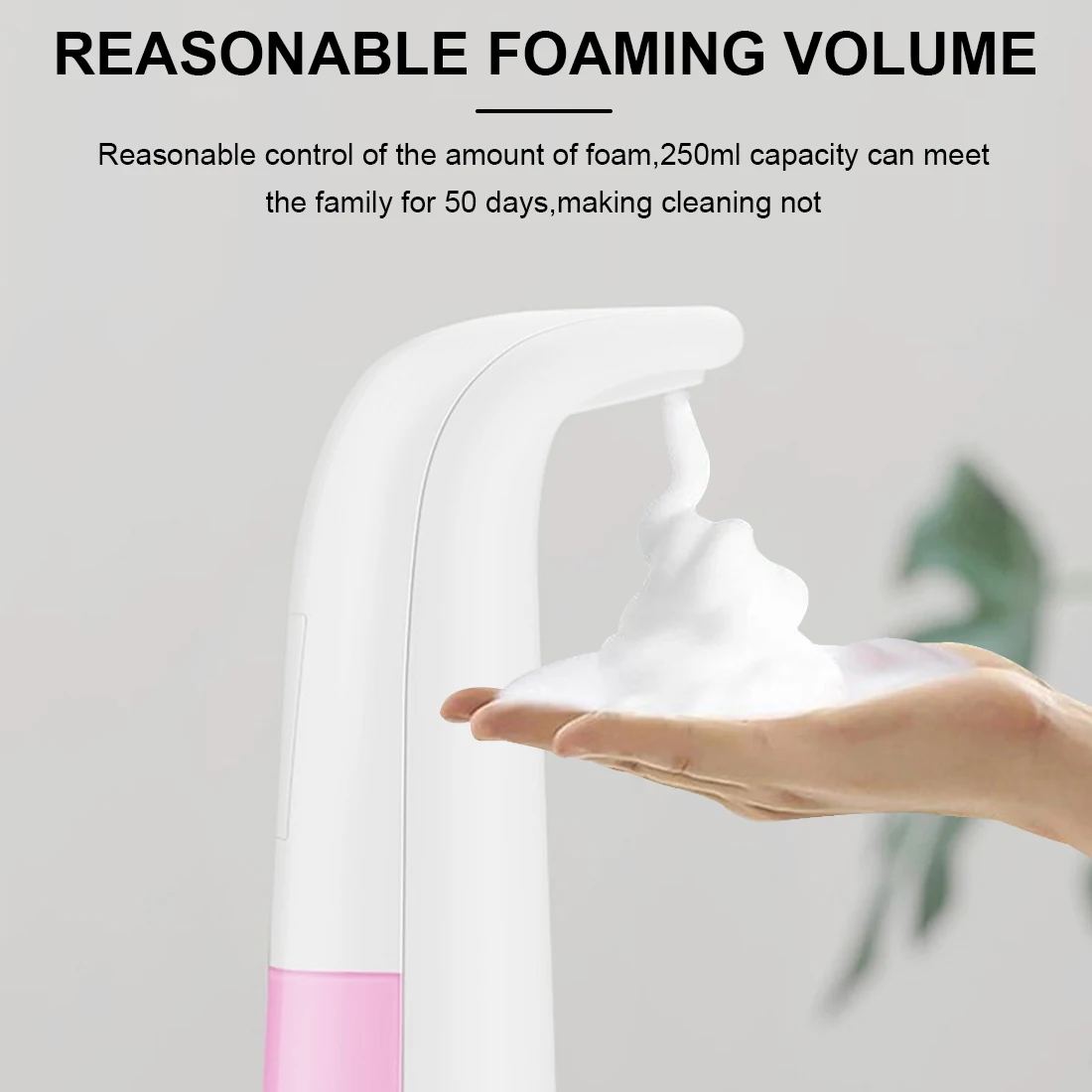 

Automatic Sensor Foam Soap Dispenser 250ml Smart Induction Liquid Wall Mount Dispenser Touchless Infrared Foaming Hand Washer