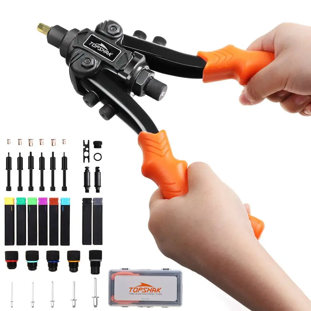 3 в 1 ручная зернистая гайка, пистолет, заклепочные головки в 5 размерах, заклепочная муфта, гайки Rivnut, инструмент для авто M3/M8/M10, многоотделоч... 
3 в 1 ручная зернистая гайка, пистолет, заклепочные головки в 5 размерах, заклепочная муфта, гайки Rivnut, инструмент для авто M3/M8/M10, многоотделоч...