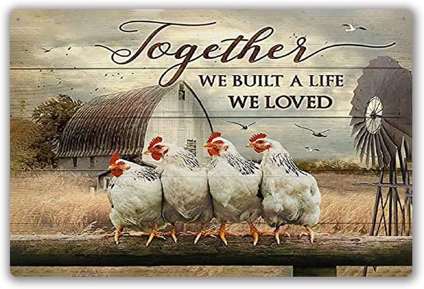Farmhouse Chicken Tin Sign Funny Farm Decor Poster Metal Sign Wall Art Decor, Public Sign, Decoration Sign for Home Hotel Room
Farmhouse Chicken Tin Sign Funny Farm Decor Poster Metal Sign Wall Art Decor, Public Sign, Decoration Sign for Home Hotel Room