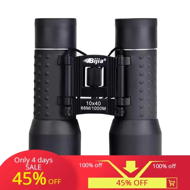 BIJIA 10x40 Powerful Folding Binoculars Angle Optical Lens Telescope Spectacle Hunting Bird Watching Hunting Camping Jumelles
BIJIA 10x40 Powerful Folding Binoculars Angle Optical Lens Telescope Spectacle Hunting Bird Watching Hunting Camping Jumelles