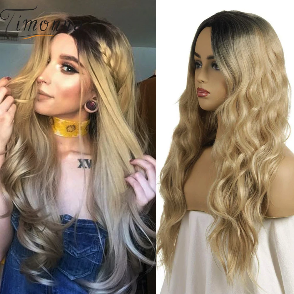 Парик TIMONNA 1B/27 синтетический на сетке спереди с эффектом омбре, 13 × 3 волнистые блонд парики со средней частью для чернокожих женщин, 24 дюйма
Парик TIMONNA 1B/27 синтетический на сетке спереди с эффектом омбре, 13 × 3 волнистые блонд парики со средней частью для чернокожих женщин, 24 дюйма