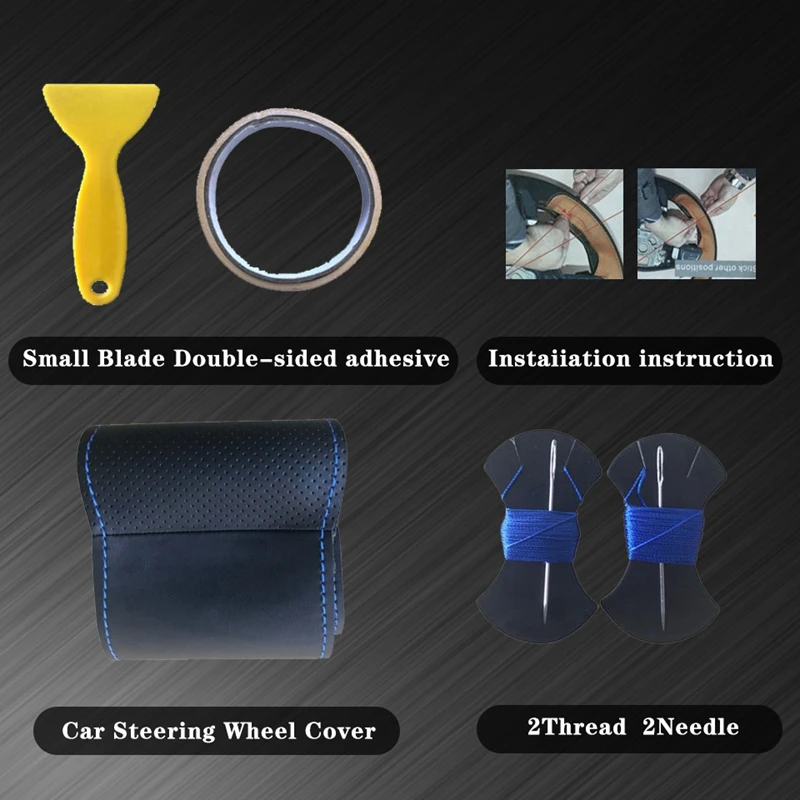 DIY Hand-stitched Black High Soft Artificial Leather Car Comfortable Steering Wheel Cover for BMW E46 325i 318i E39 E53 X5
DIY Hand-stitched Black High Soft Artificial Leather Car Comfortable Steering Wheel Cover for BMW E46 325i 318i E39 E53 X5