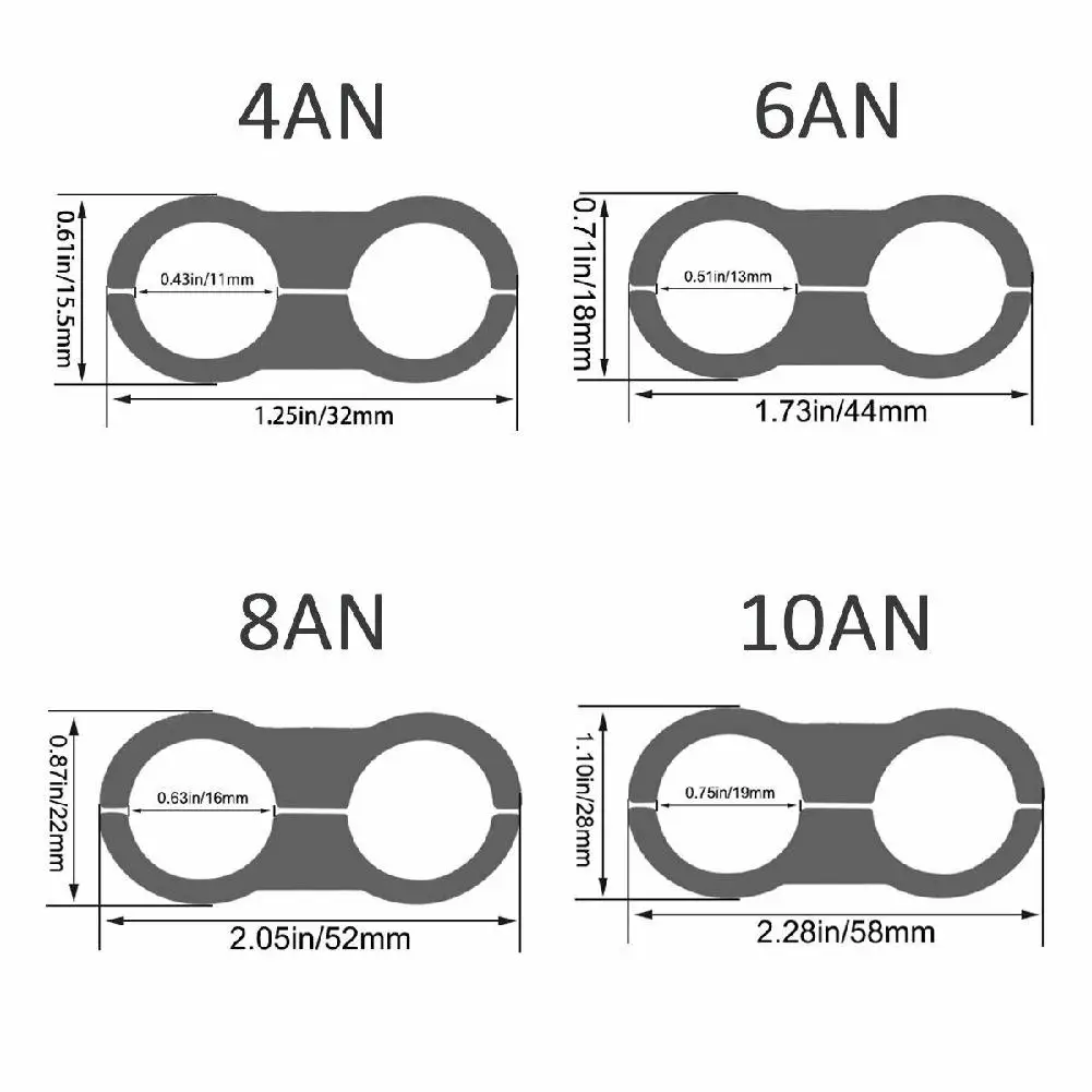 1 шт. сепаратор шлангов AN4/AN6/AN8/AN10 фитинг для газового масляного топливного |