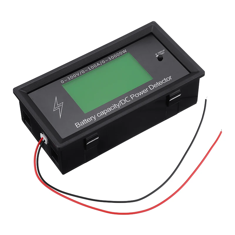 100A 300V DC Energy Meter Energy Monitoring 8 in 1 Measurement Voltage+Current+Power+Battery+Impedance+Temperature+Time+ Energy
100A 300V DC Energy Meter Energy Monitoring 8 in 1 Measurement Voltage+Current+Power+Battery+Impedance+Temperature+Time+ Energy