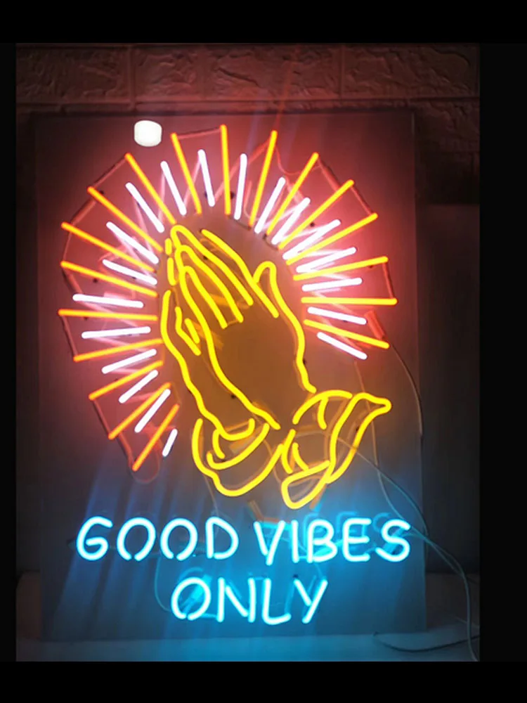 Неоновые вывески Good vibes только неоновый свет несветильник s для светсветильник