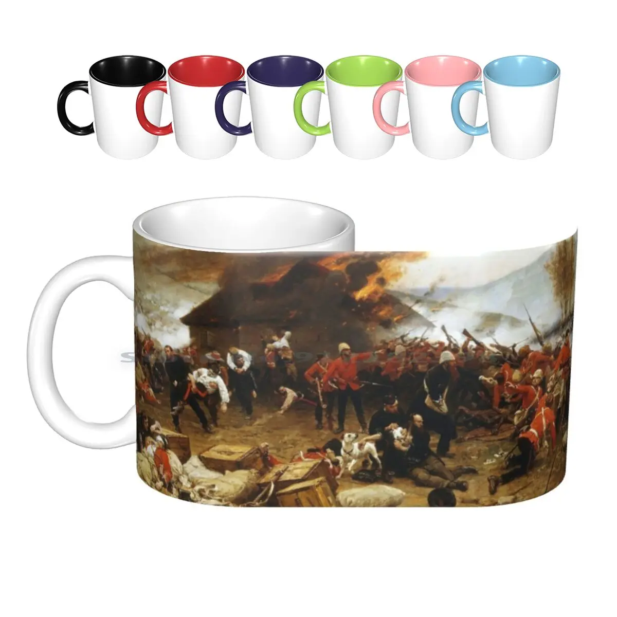 Zulu. Rorke's Drift. Ceramic Mugs Coffee Cups Milk Tea Mug Zulu Zulus Thousands Of Em 1964 1879 Alphonse De Neuville Spear
Zulu. Rorke's Drift. Ceramic Mugs Coffee Cups Milk Tea Mug Zulu Zulus Thousands Of Em 1964 1879 Alphonse De Neuville Spear