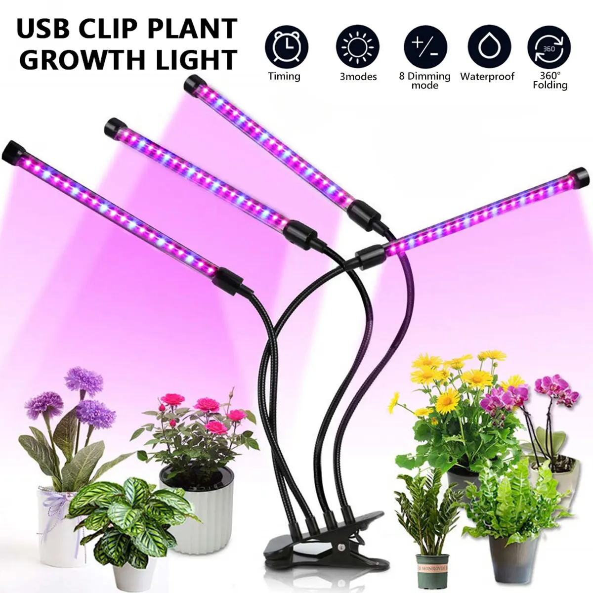 LED Grow Light Full Spectrum Phytolamp For Plants USB Phyto Lamp Led Grow Lamp For Seeding Hydroponics Flowers Tent Box Indoor
LED Grow Light Full Spectrum Phytolamp For Plants USB Phyto Lamp Led Grow Lamp For Seeding Hydroponics Flowers Tent Box Indoor