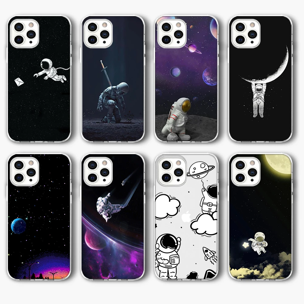 Luxury Astronaut Funda Case for IPhone 13 Pro Case for IPhone 13 12 11 Pro XS Max Mini XR 7 X 8 6 6S Plus 5 5S SE 2020 Silicone
Luxury Astronaut Funda Case for IPhone 13 Pro Case for IPhone 13 12 11 Pro XS Max Mini XR 7 X 8 6 6S Plus 5 5S SE 2020 Silicone