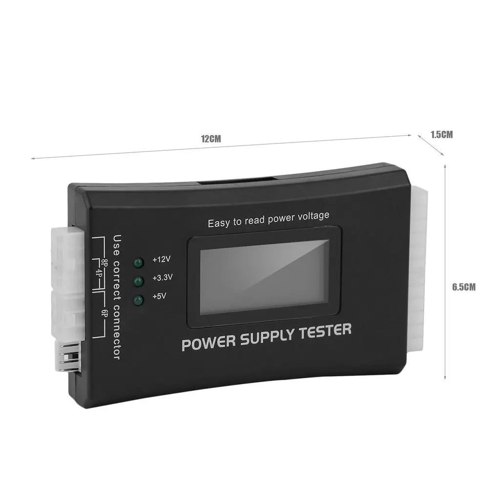 Computer PC Power Supply Tester Checker 20/24 Pin SATA HDD ATX BTX Meter LCD Hot Sale Drop Shipping Power Cable Stock
Computer PC Power Supply Tester Checker 20/24 Pin SATA HDD ATX BTX Meter LCD Hot Sale Drop Shipping Power Cable Stock
