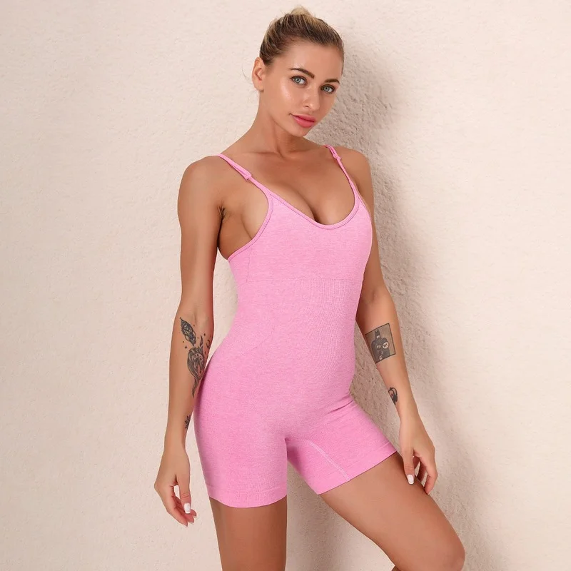 Seamless Sling Yoga Wear Fitness Workout Jumpsuit Sport Jumpsuit One Piece Bodysuit Women Sexy sleeveless Running Gym Suit
Seamless Sling Yoga Wear Fitness Workout Jumpsuit Sport Jumpsuit One Piece Bodysuit Women Sexy sleeveless Running Gym Suit