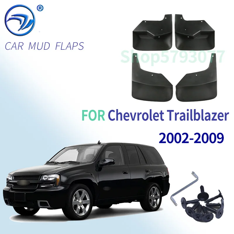 4 шт., передние и задние брызговики для Chevrolet Trailblazer 2002- 2003 2004 2005 2006 2007 2008 2009 SSR 
4 шт., передние и задние брызговики для Chevrolet Trailblazer 2002- 2003 2004 2005 2006 2007 2008 2009 SSR