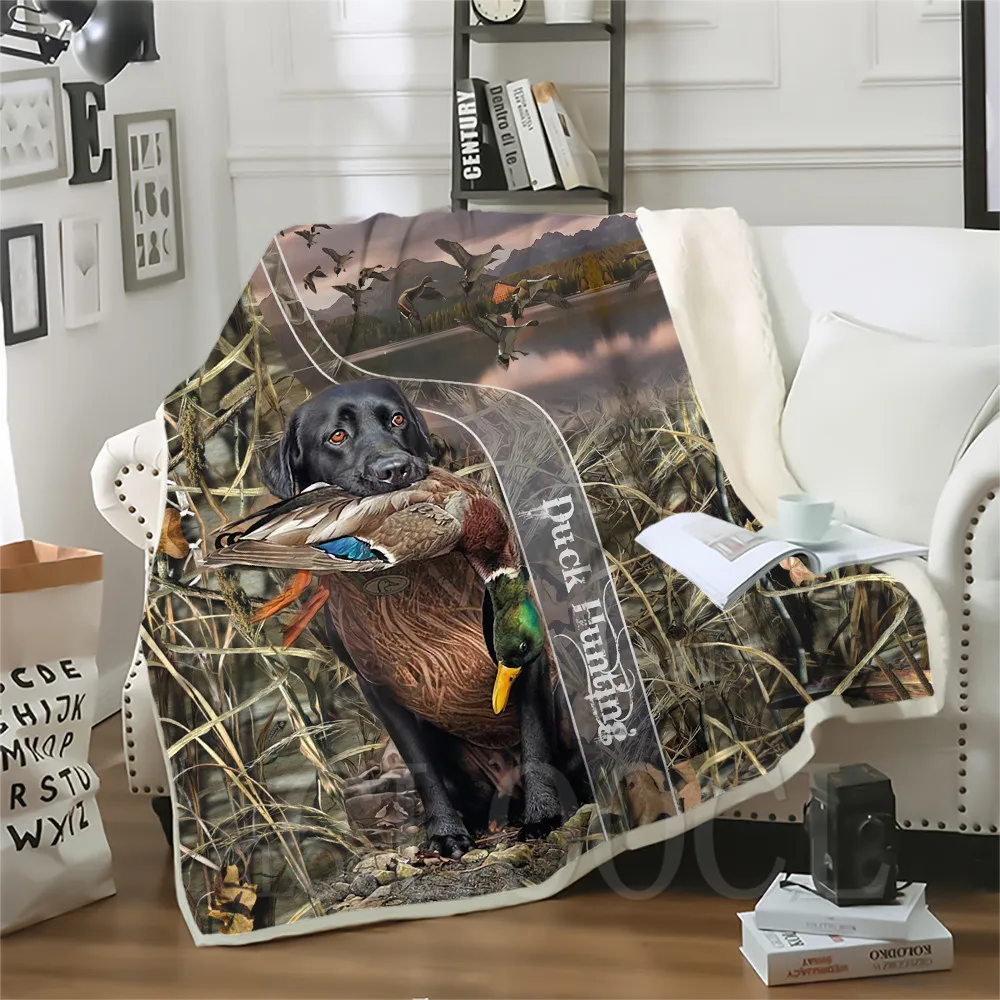 Thicken Blanket Labrador Hunting Duck Printed Throw Blankets for Beds Plush Fluffy Teenager Home Decoration Beddings Adult Quilt
Thicken Blanket Labrador Hunting Duck Printed Throw Blankets for Beds Plush Fluffy Teenager Home Decoration Beddings Adult Quilt