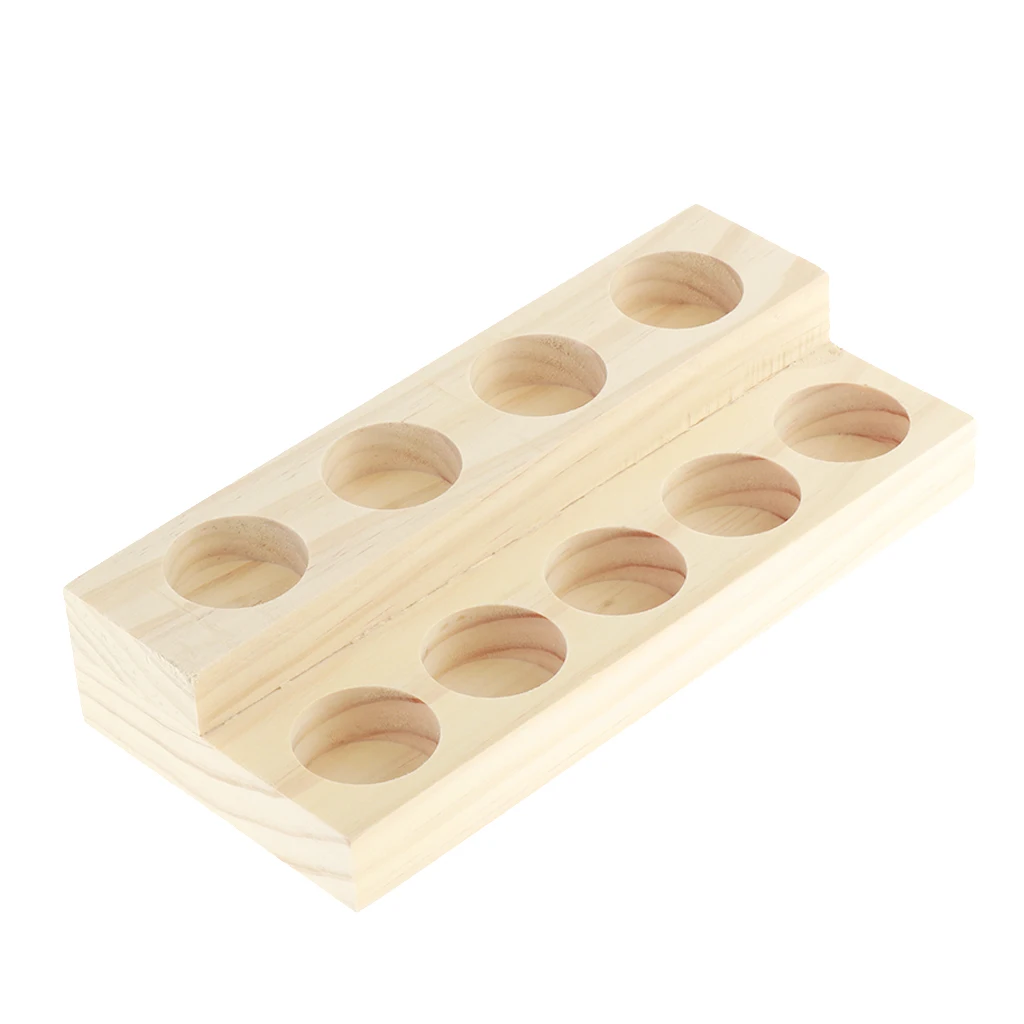 2 Layers 9 Slots Wooden Essential Oil Bottles Holder Display Rack Storage Case Organizer Tray
2 Layers 9 Slots Wooden Essential Oil Bottles Holder Display Rack Storage Case Organizer Tray