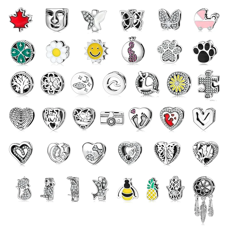 Fashion 925 Sterling Silver Clip Charms Hand of Fatima Heart Beads Fit Reflexions Bracelet For Women Original 925 DIY Jewelry
Fashion 925 Sterling Silver Clip Charms Hand of Fatima Heart Beads Fit Reflexions Bracelet For Women Original 925 DIY Jewelry
