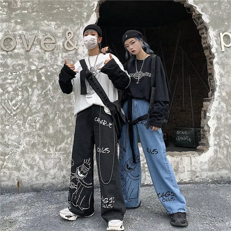 Summer Vintage Jeans Woman Long Trousers Cowboy Female Oversized Streetwear Cartoon Print Pants Harajuku Amine Pants Female
Summer Vintage Jeans Woman Long Trousers Cowboy Female Oversized Streetwear Cartoon Print Pants Harajuku Amine Pants Female