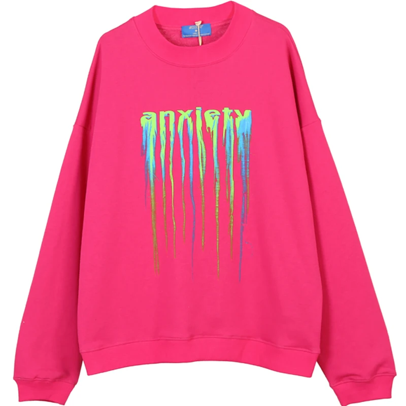 Men Colored Letters Reflective Printing Sweatshirt Couple Solid Oversized Crewneck Lounge Wear Neutral Hip Hop Cotton Sportswear
Men Colored Letters Reflective Printing Sweatshirt Couple Solid Oversized Crewneck Lounge Wear Neutral Hip Hop Cotton Sportswear