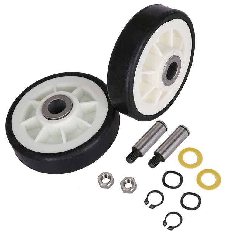 2PCS Dryer Drum Support Roller and Shaft for 303373, 12051541, ER303373K, 303373K
2PCS Dryer Drum Support Roller and Shaft for 303373, 12051541, ER303373K, 303373K