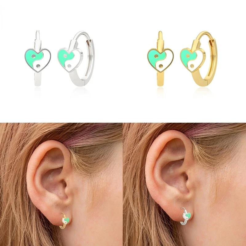Colorful Enamel Yin Yang Hoop Earrings for Women Girls Pink Green Purple Round Jewelry Earrings Huggie Sterling Silver Luxury
Colorful Enamel Yin Yang Hoop Earrings for Women Girls Pink Green Purple Round Jewelry Earrings Huggie Sterling Silver Luxury